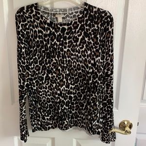 Cheetah print sweater